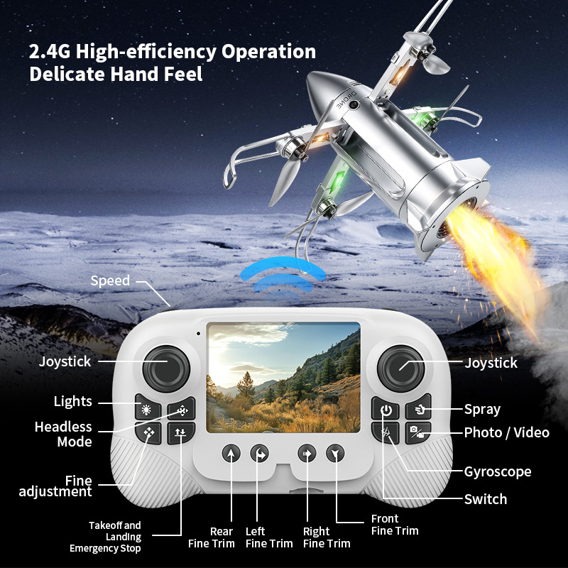 Dron OZ X6 Rocket con pantalla - Drone Controller Screen reseña y precio